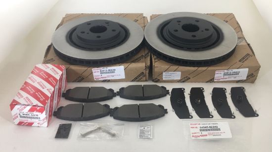 Picture of FRONT BRAKE ROTORS, TCMC PADS & SHIMS
